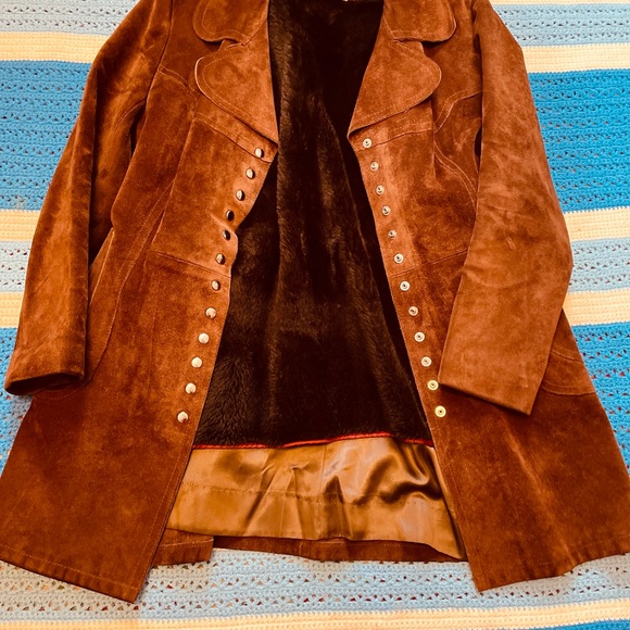 60’s leather jacket with removable fleece liner. - Picture 2 of 7